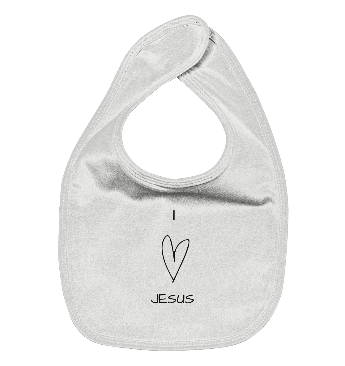 I love Jesus - Organic Baby-Lätzchen - wertvoll und geliebt 