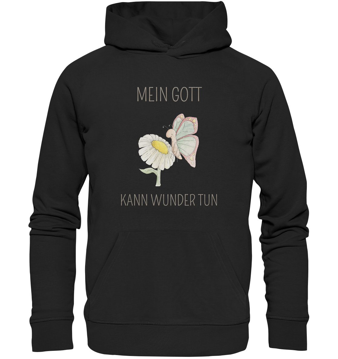 Mein Gott kann Wunder tun - Organic Basic Hoodie - wertvoll und geliebt 