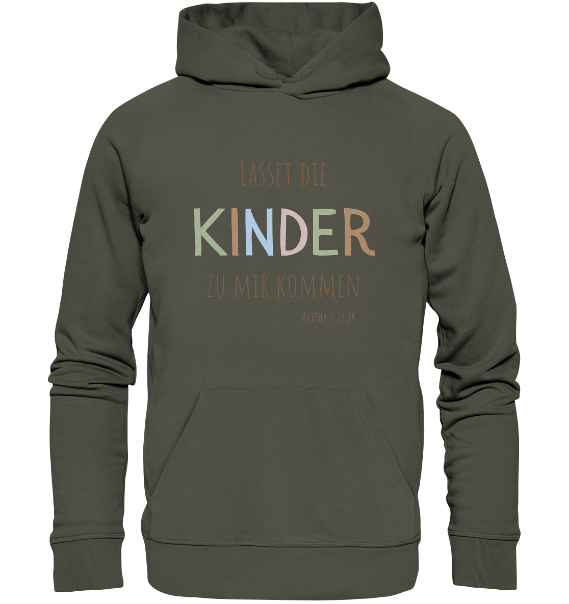 Lasset die Kinder zu mir kommen - Organic Basic Hoodie - wertvoll und geliebt 