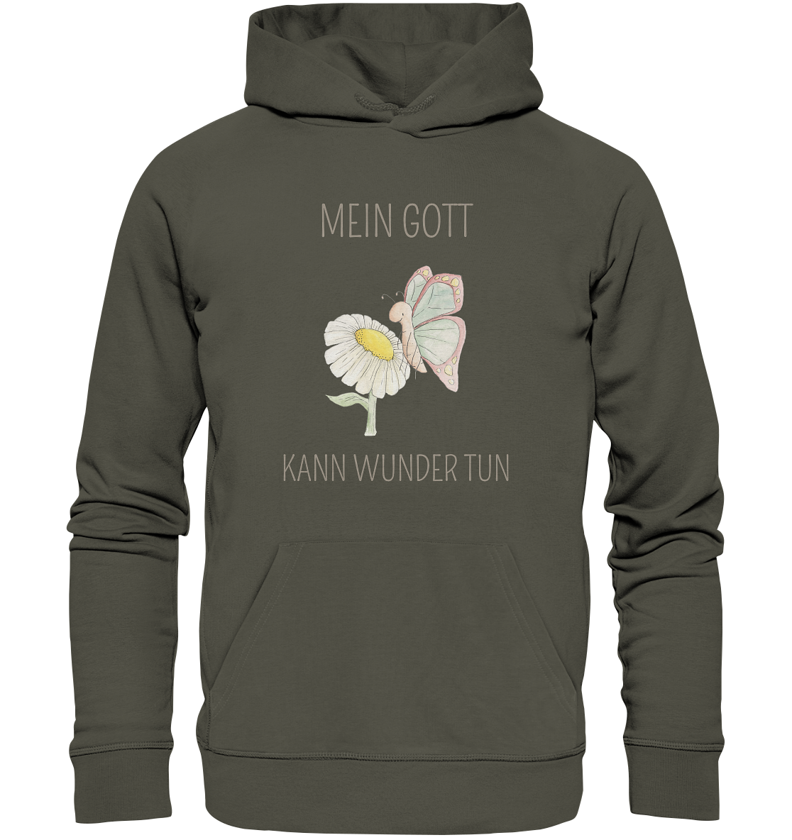 Mein Gott kann Wunder tun - Organic Basic Hoodie - wertvoll und geliebt 