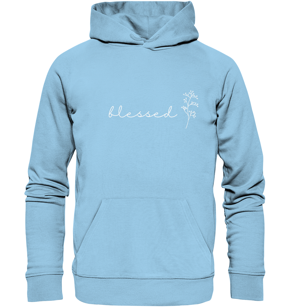 blessed - Organic Basic Hoodie - wertvoll und geliebt 