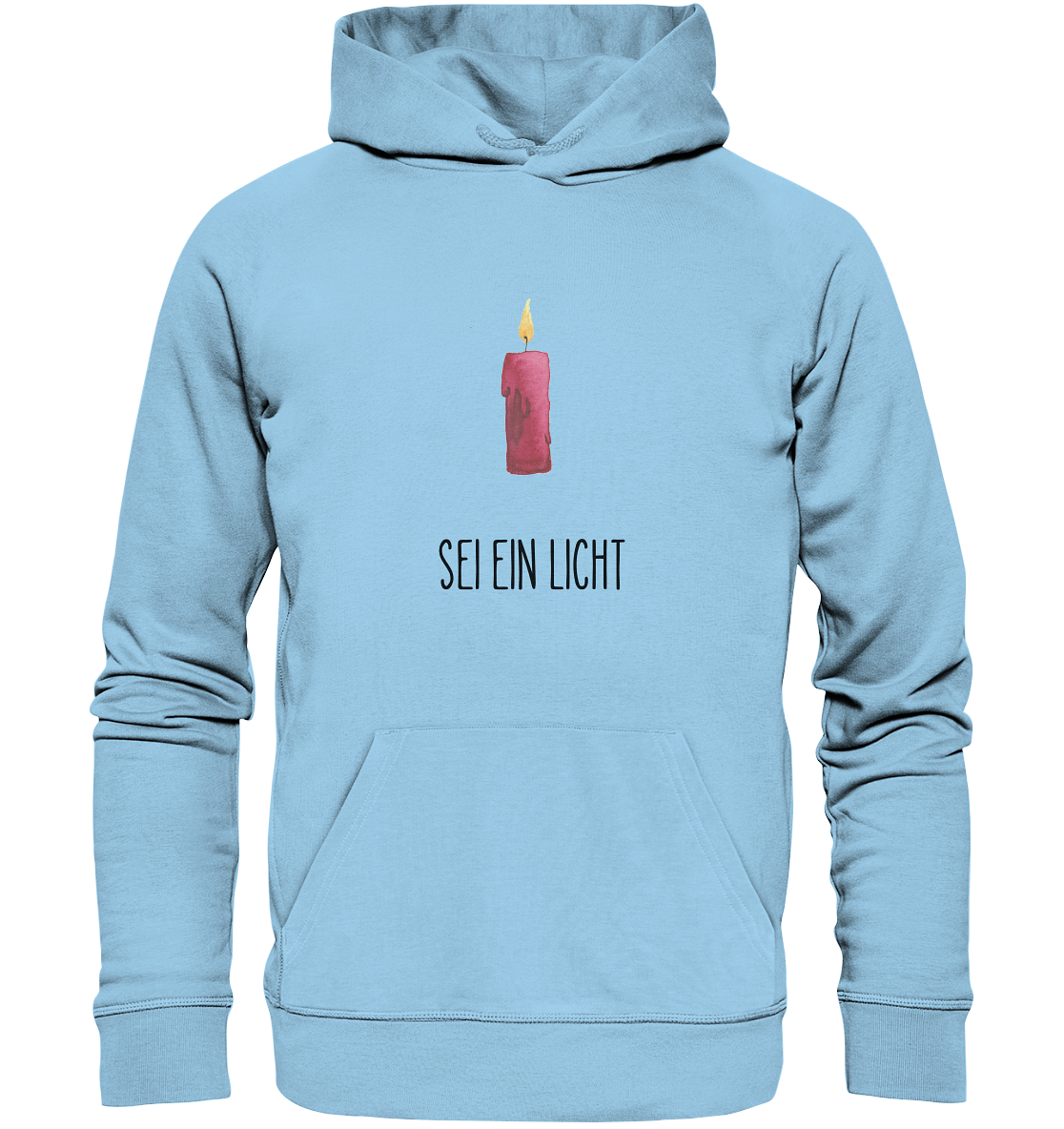 Sei ein Licht - Organic Basic Hoodie - wertvoll und geliebt 