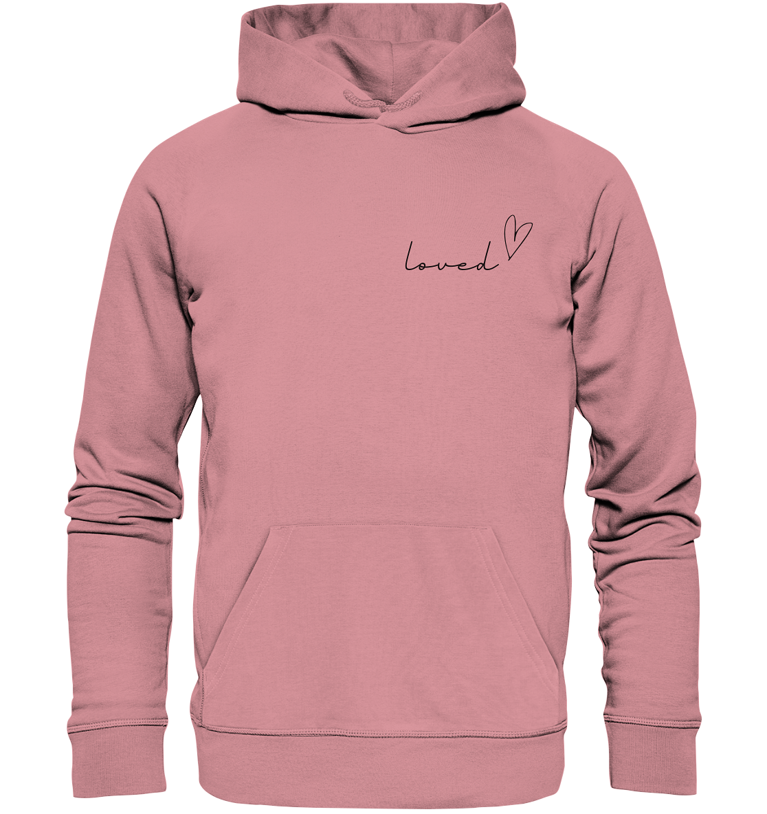 loved - Organic Basic Hoodie - wertvoll und geliebt 
