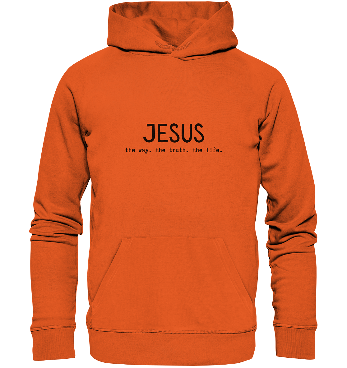 Jesus - the way. the truth. the life. - Organic Basic Hoodie - wertvoll und geliebt 