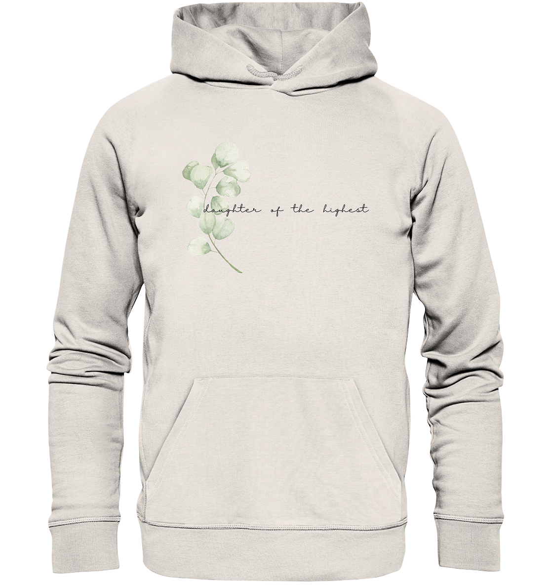 daughter of the highest - Organic Basic Hoodie - wertvoll und geliebt 