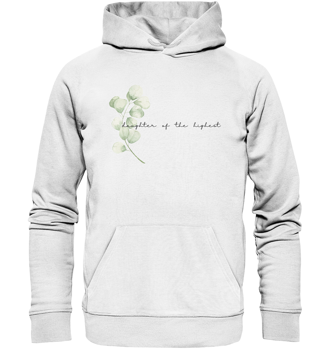 daughter of the highest - Organic Basic Hoodie - wertvoll und geliebt 