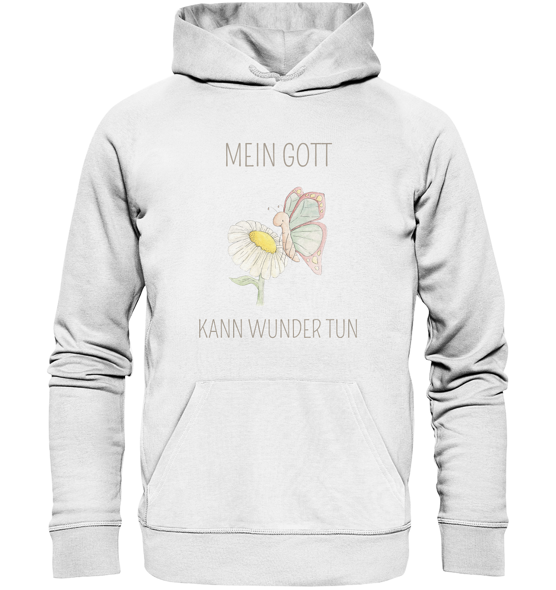 Mein Gott kann Wunder tun - Organic Basic Hoodie - wertvoll und geliebt 