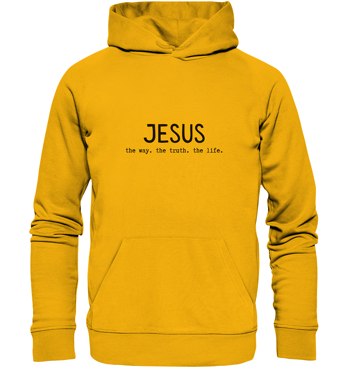 Jesus - the way. the truth. the life. - Organic Basic Hoodie - wertvoll und geliebt 