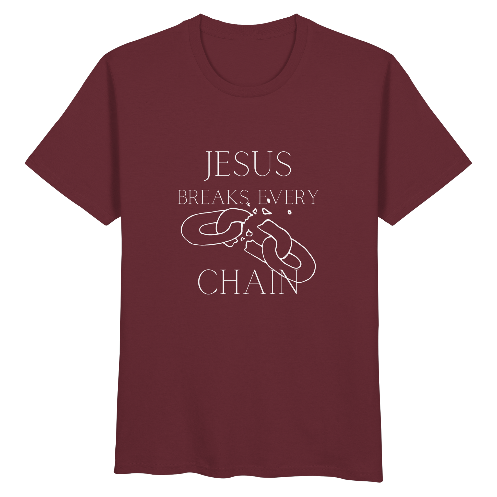 Jesus breaks every chain - Organic Basic Shirt - wertvoll und geliebt 