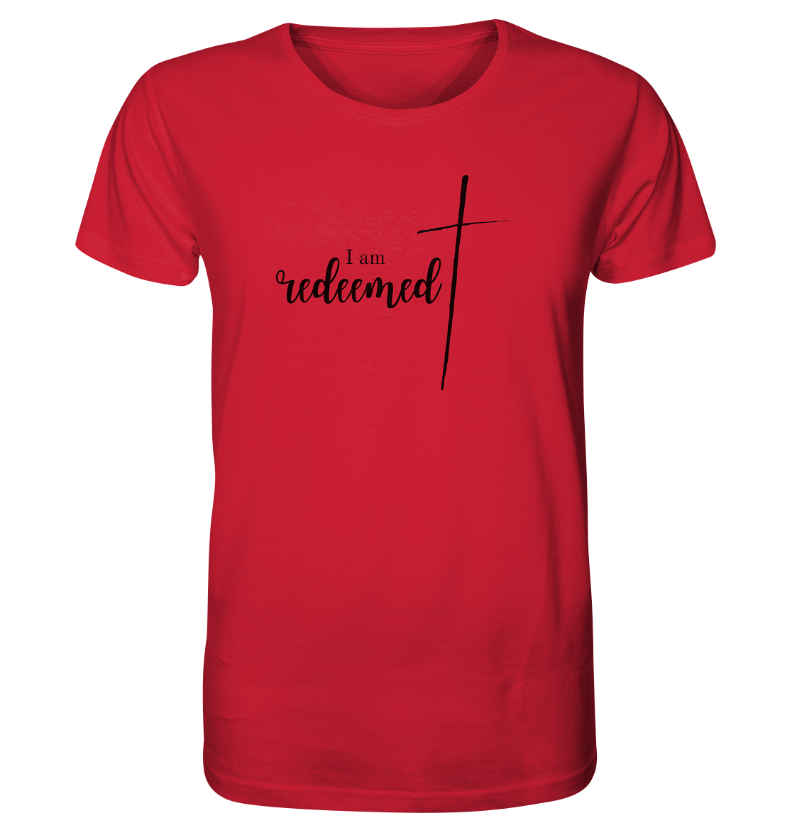 I am redeemed H - Organic Basic Shirt - wertvoll und geliebt 