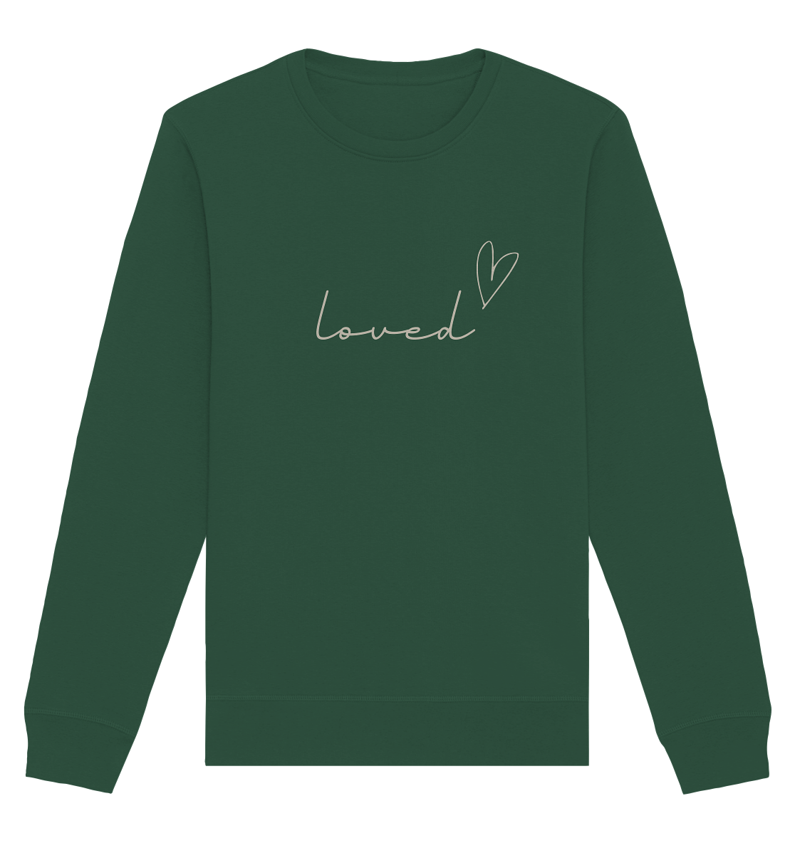 loved - Organic Basic Unisex Sweatshirt - wertvoll und geliebt 