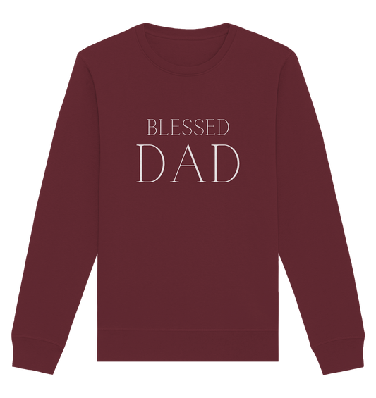 Blessed dad - Organic Basic Unisex Sweatshirt - wertvoll und geliebt 