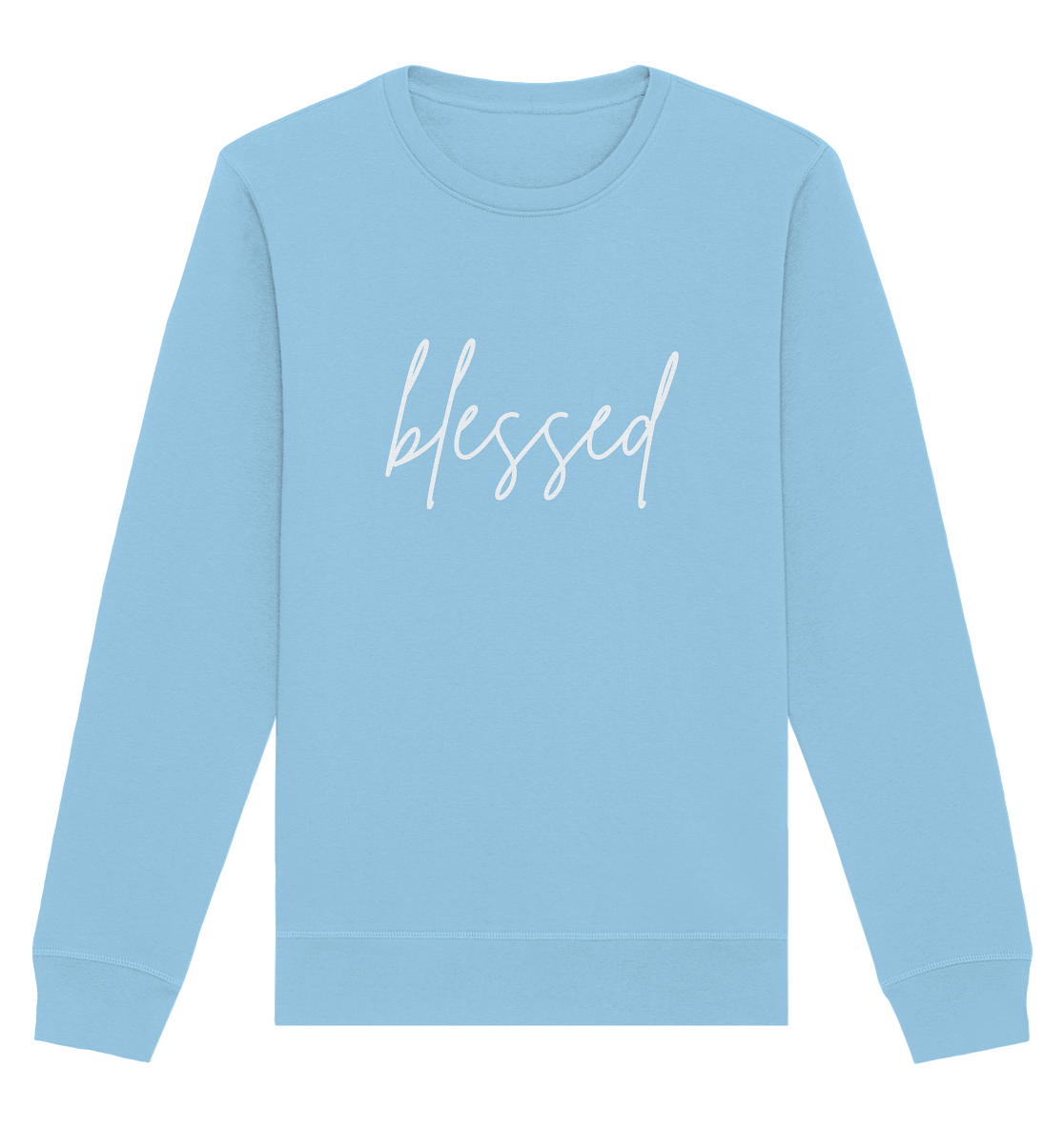 blessed - Organic Basic Unisex Sweatshirt - wertvoll und geliebt 