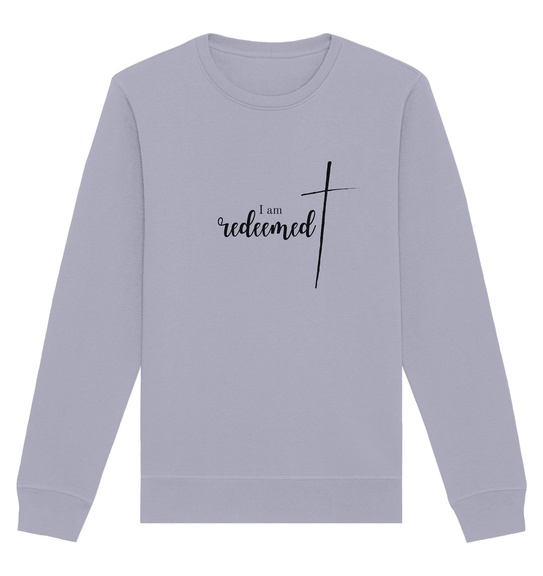 I am redeemed - Organic Basic Unisex Sweatshirt - wertvoll und geliebt 
