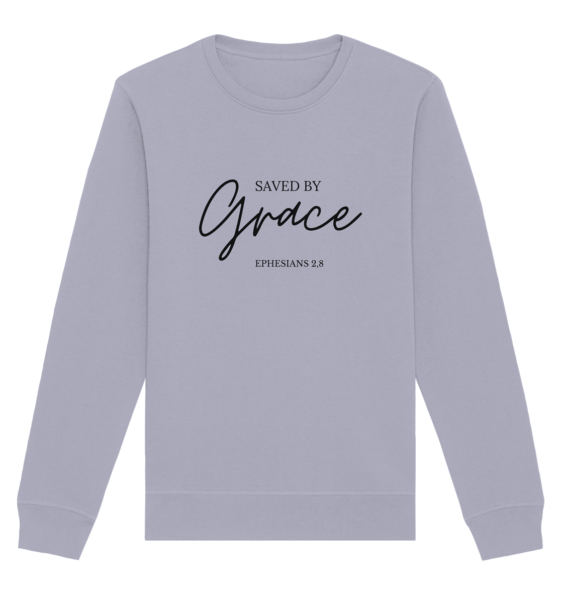 Saved by grace - Organic Basic Unisex Sweatshirt - wertvoll und geliebt 