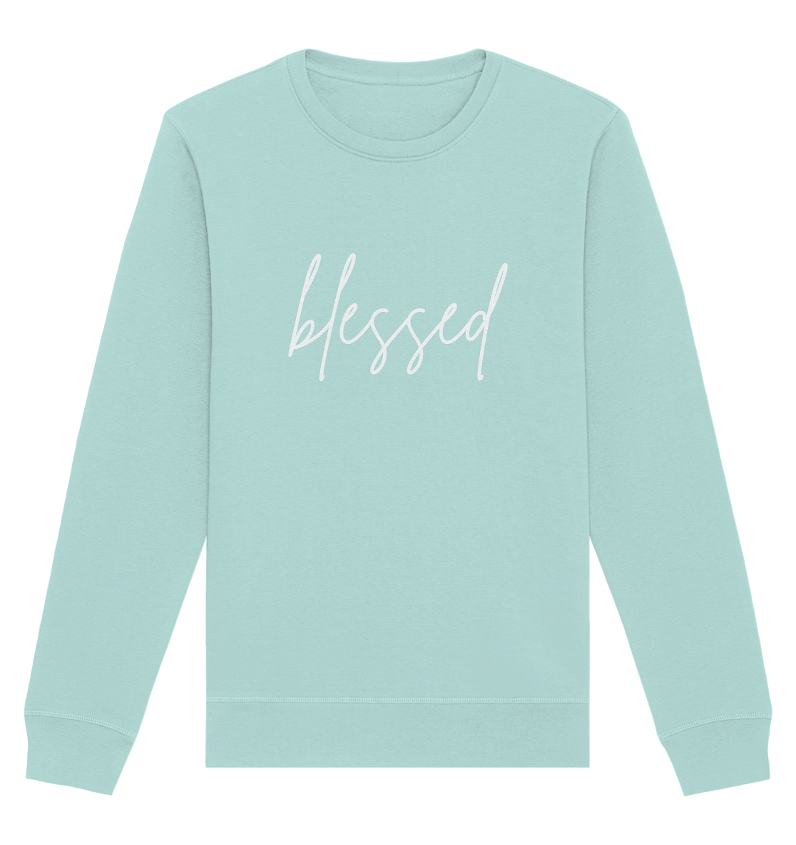 blessed - Organic Basic Unisex Sweatshirt - wertvoll und geliebt 
