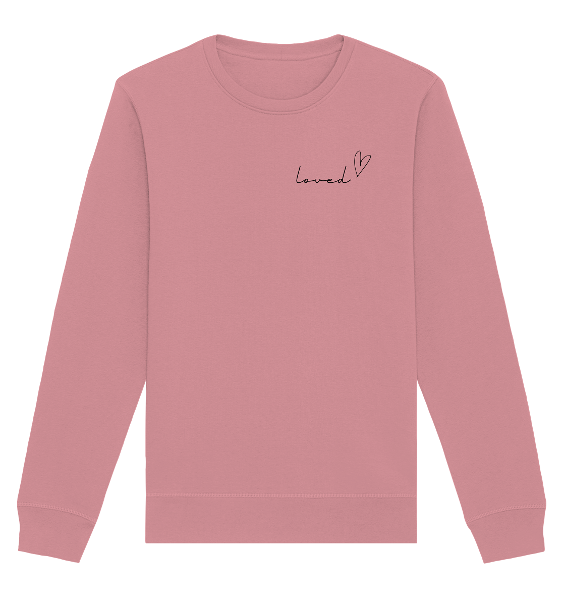 loved - Organic Basic Unisex Sweatshirt - wertvoll und geliebt 