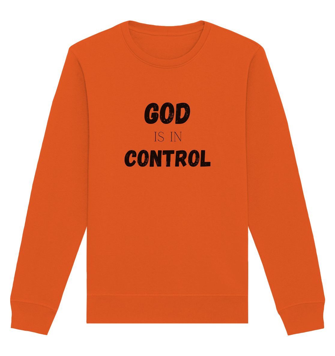 God is in control H - Organic Basic Unisex Sweatshirt - wertvoll und geliebt 