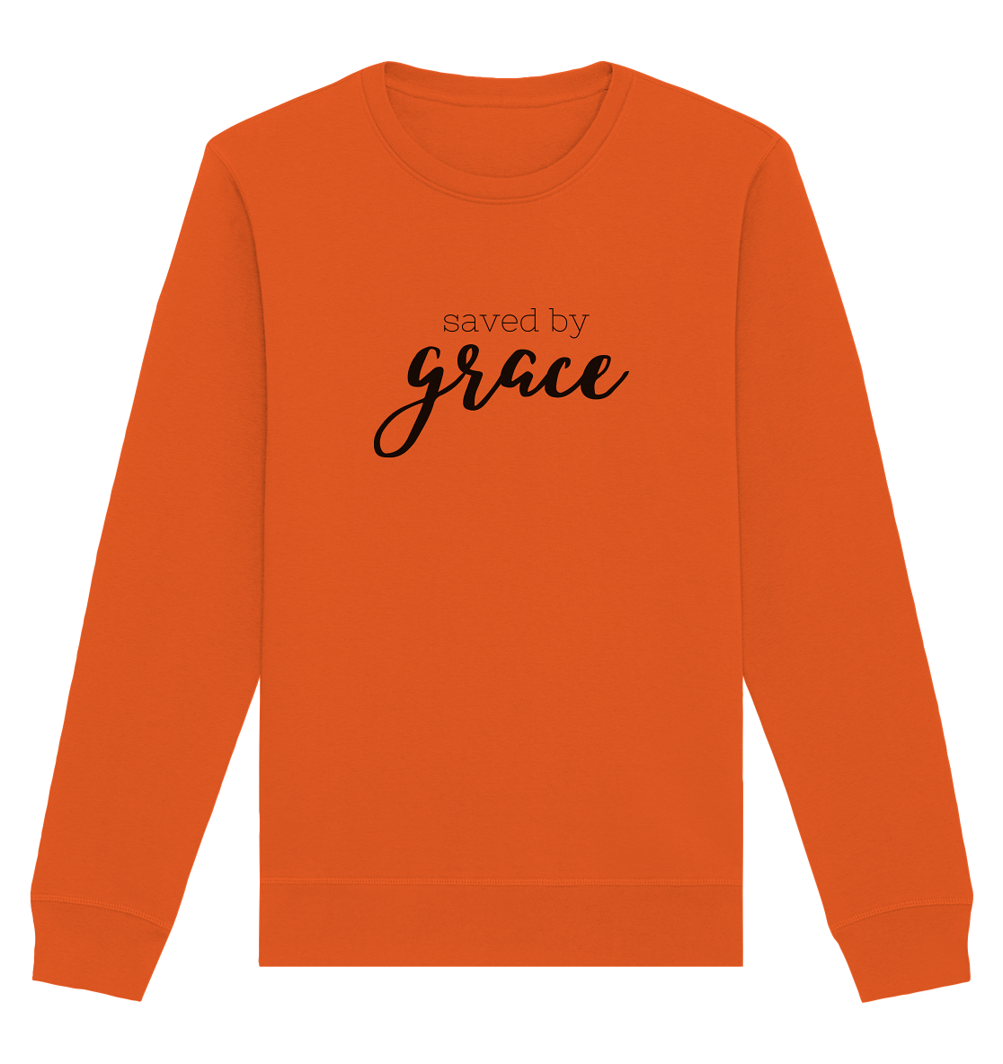 Saved by grace - Organic Basic Unisex Sweatshirt - wertvoll und geliebt 