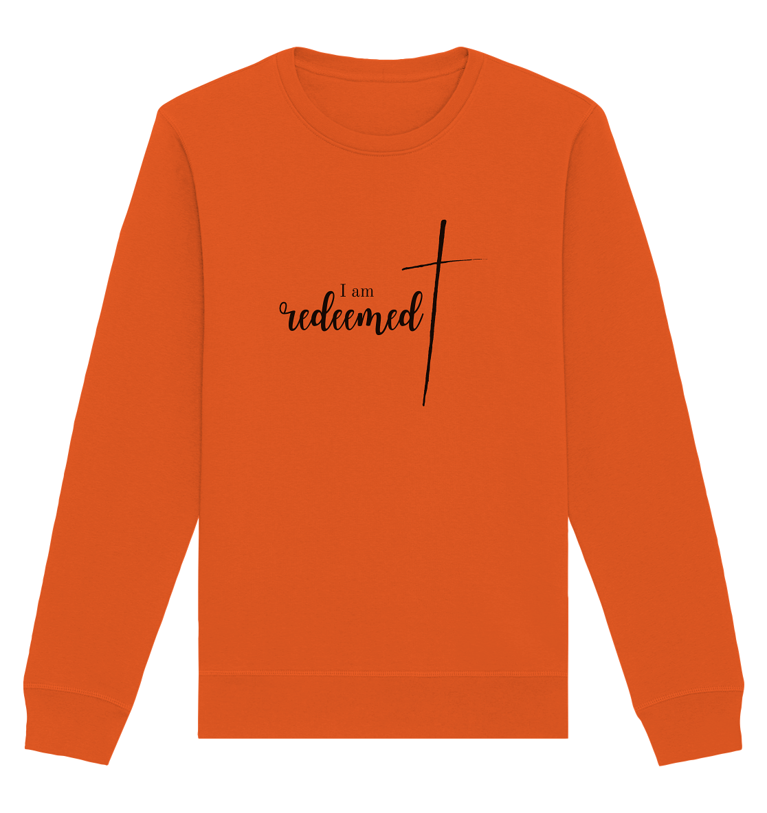 I am redeemed H - Organic Basic Unisex Sweatshirt - wertvoll und geliebt 
