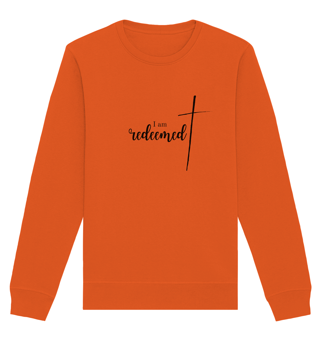I am redeemed - Organic Basic Unisex Sweatshirt - wertvoll und geliebt 