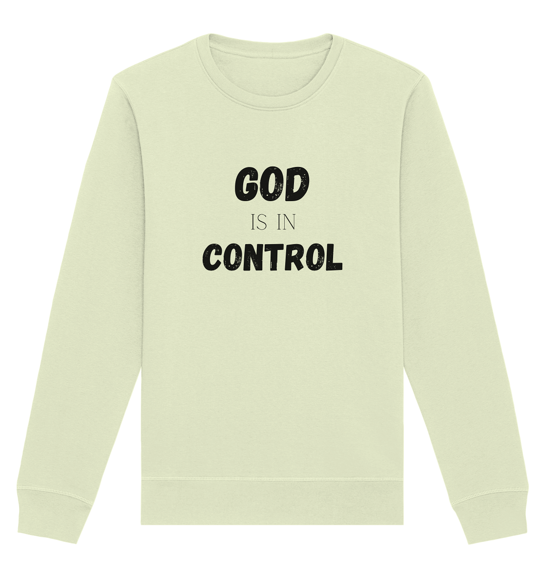 God is in control H - Organic Basic Unisex Sweatshirt - wertvoll und geliebt 
