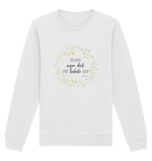 Der Herr segne Dich - Organic Basic Unisex Sweatshirt - wertvoll und geliebt 