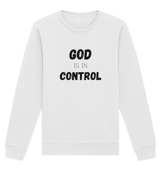 God is in control H - Organic Basic Unisex Sweatshirt - wertvoll und geliebt 