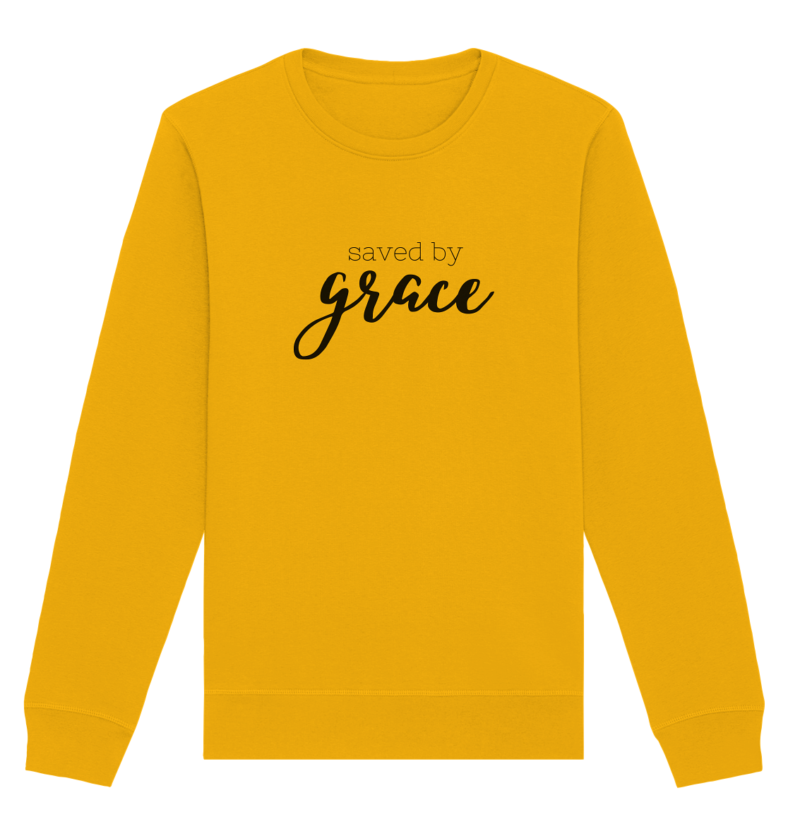 Saved by grace - Organic Basic Unisex Sweatshirt - wertvoll und geliebt 