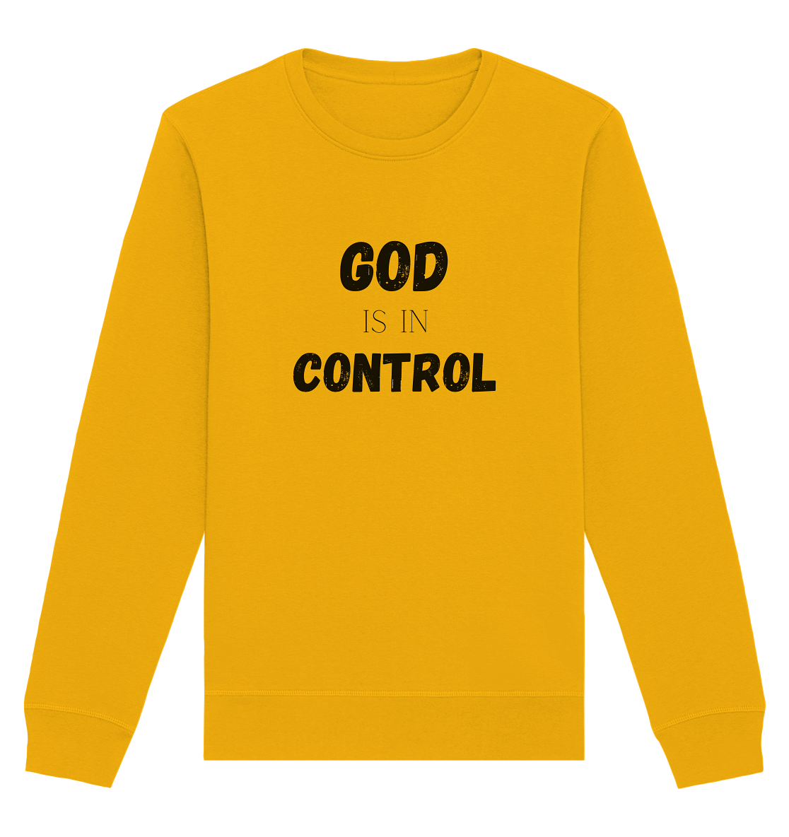 God is in control H - Organic Basic Unisex Sweatshirt - wertvoll und geliebt 