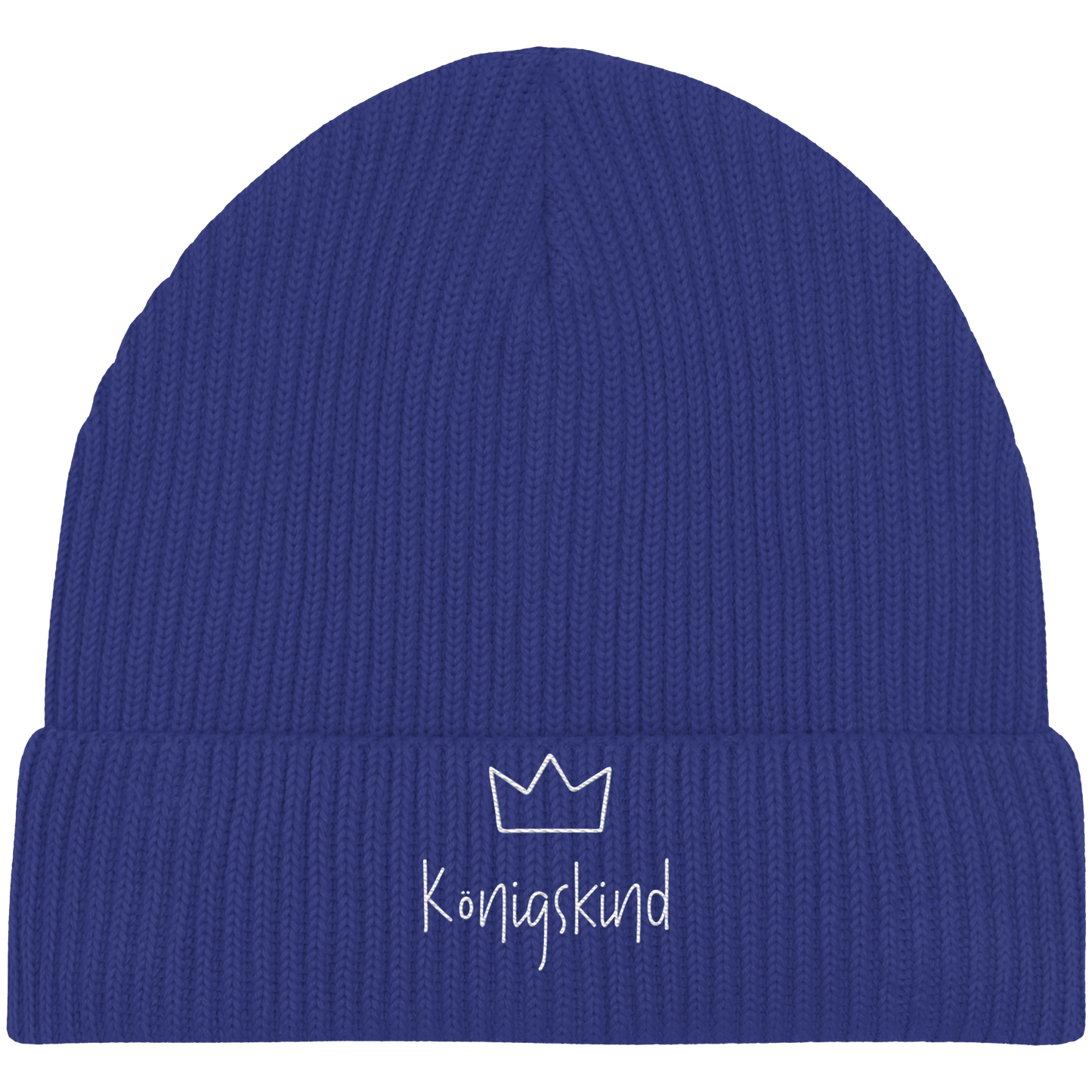 Königskind weiß - Organic Fisherman Beanie
