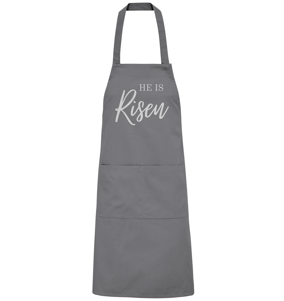 He is risen - Organic Grillschürze - wertvoll und geliebt 