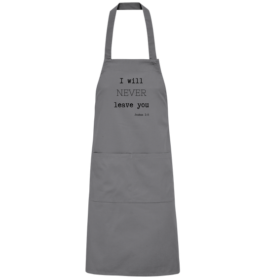 Joshua 1:5 - Organic Grillschürze - wertvoll und geliebt 