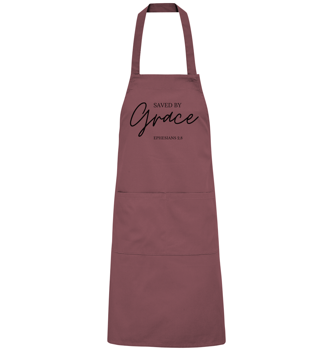 Saved by grace - Organic Grillschürze - wertvoll und geliebt 