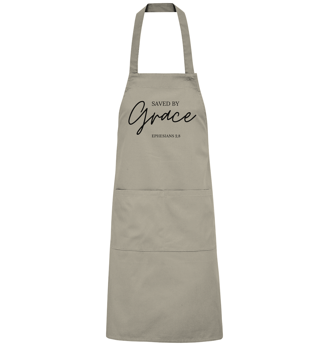 Saved by grace - Organic Grillschürze - wertvoll und geliebt 