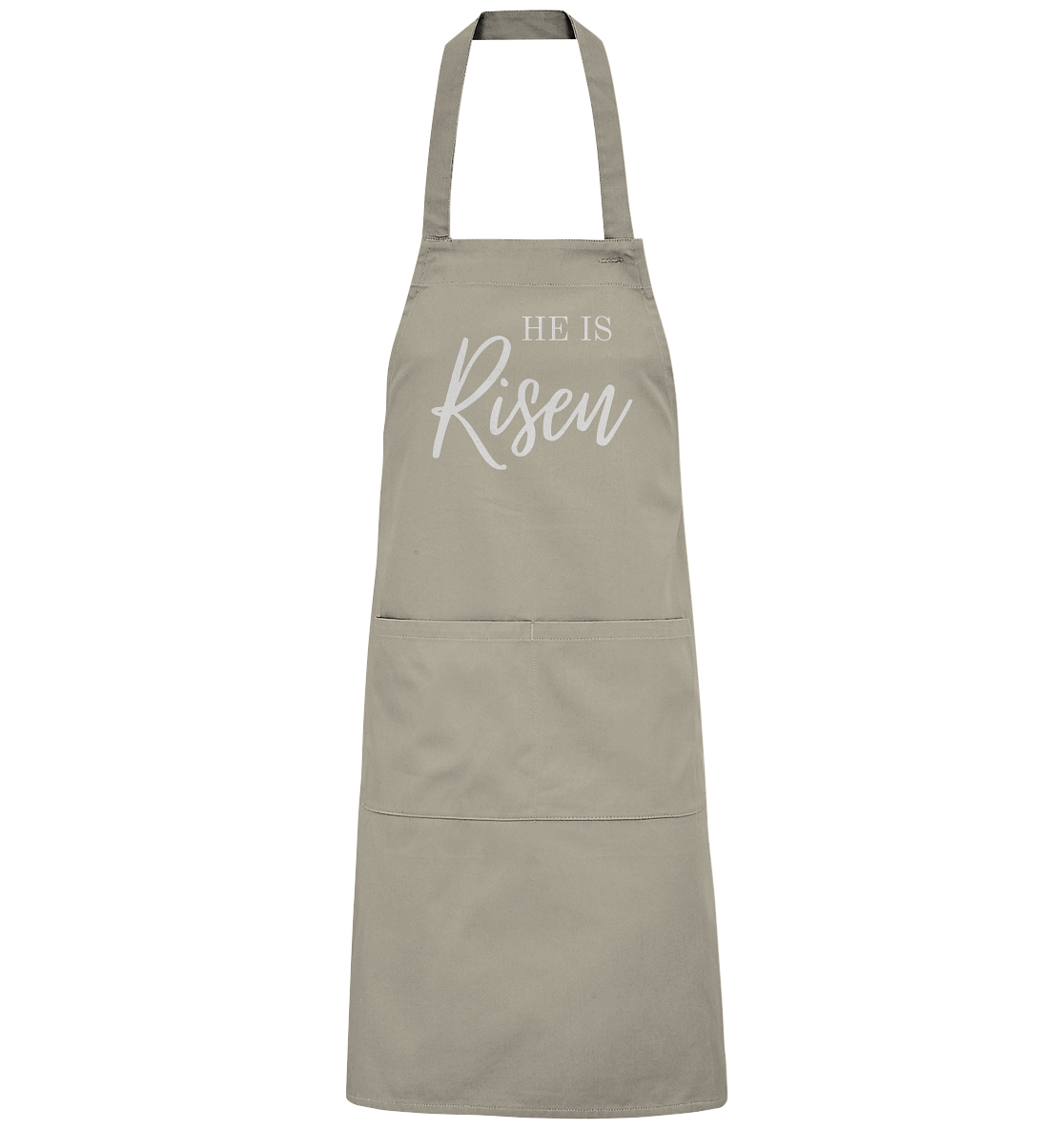 He is risen - Organic Grillschürze - wertvoll und geliebt 