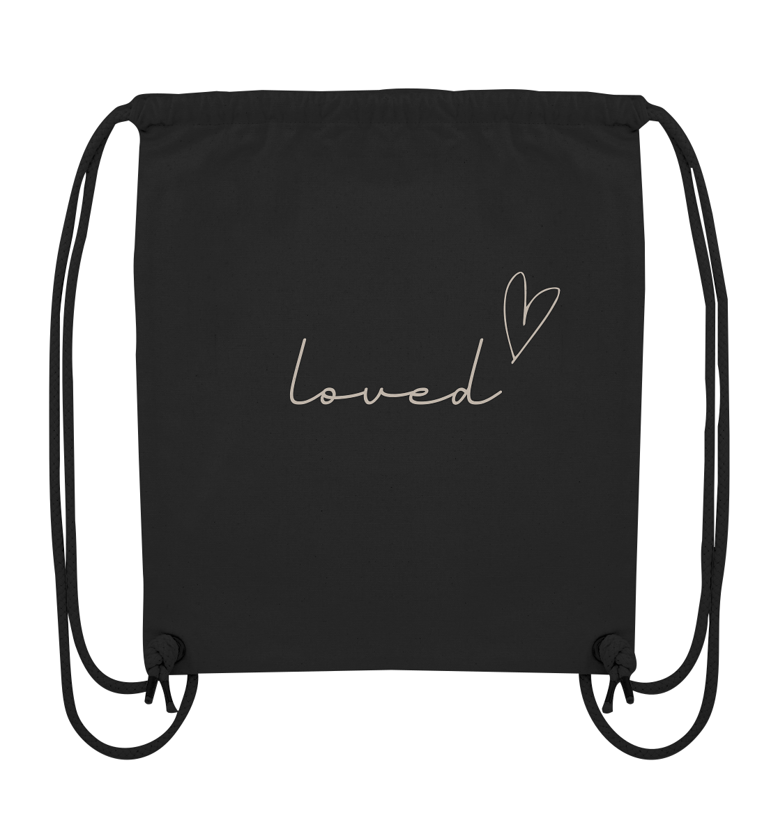 loved - Organic Gym-Bag - wertvoll und geliebt 