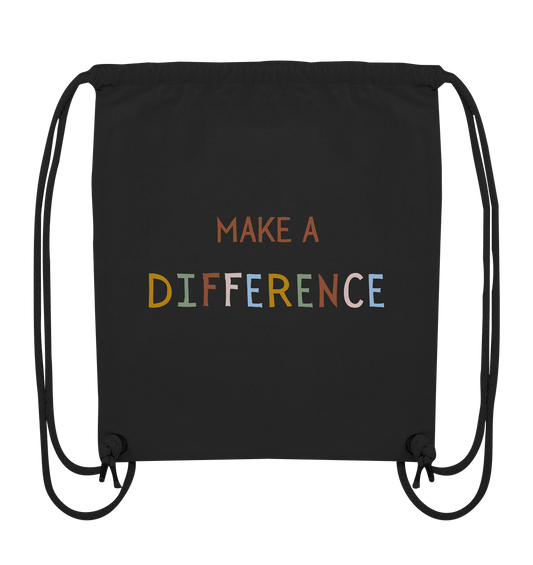 Make a difference - Organic Gym-Bag - wertvoll und geliebt 