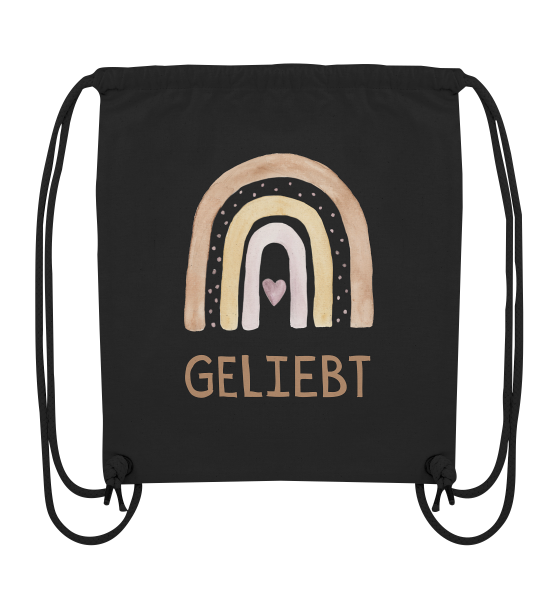 Geliebt Mädchen - Organic Gym-Bag - wertvoll und geliebt 