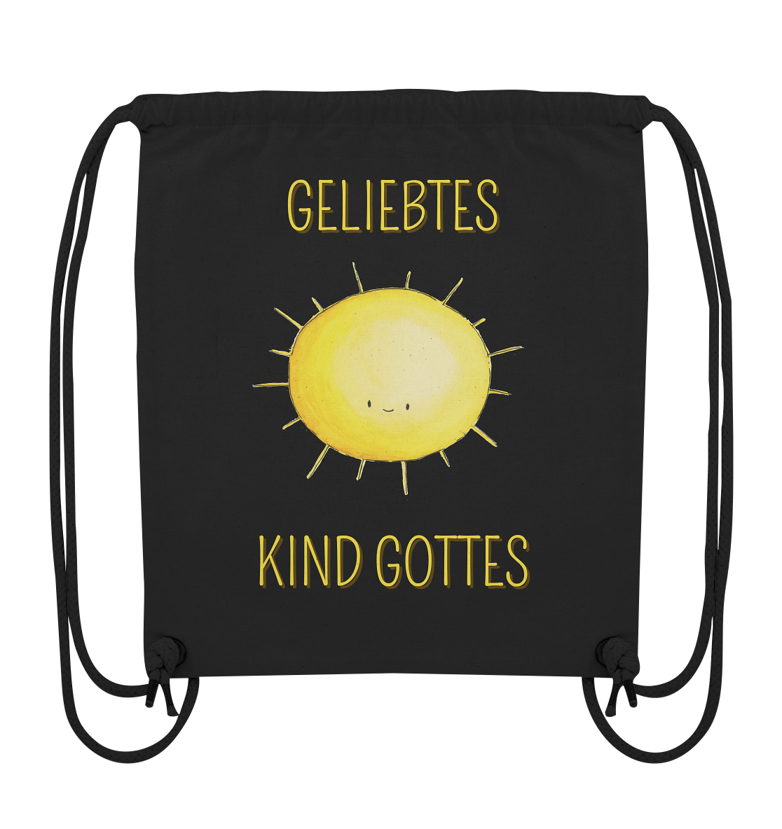Geliebtes Kind Gottes - Organic Gym-Bag - wertvoll und geliebt 