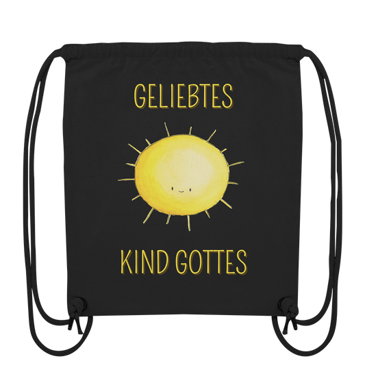 Geliebtes Kind Gottes - Organic Gym-Bag - wertvoll und geliebt 