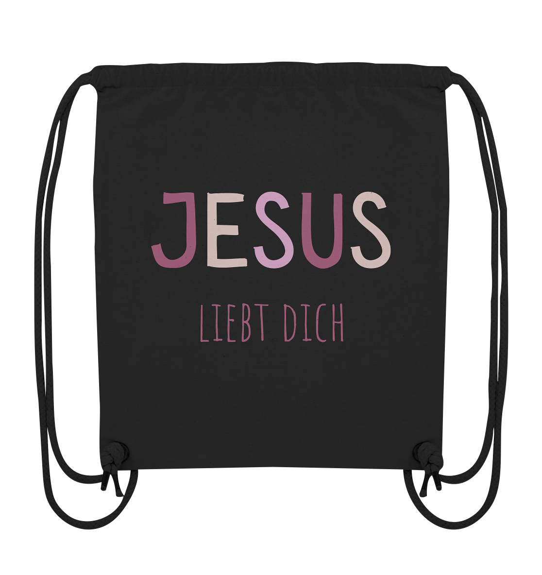 Jesus liebt dich Mädchen - Organic Gym-Bag - wertvoll und geliebt 