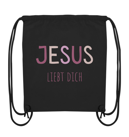 Jesus liebt dich Mädchen - Organic Gym-Bag - wertvoll und geliebt 
