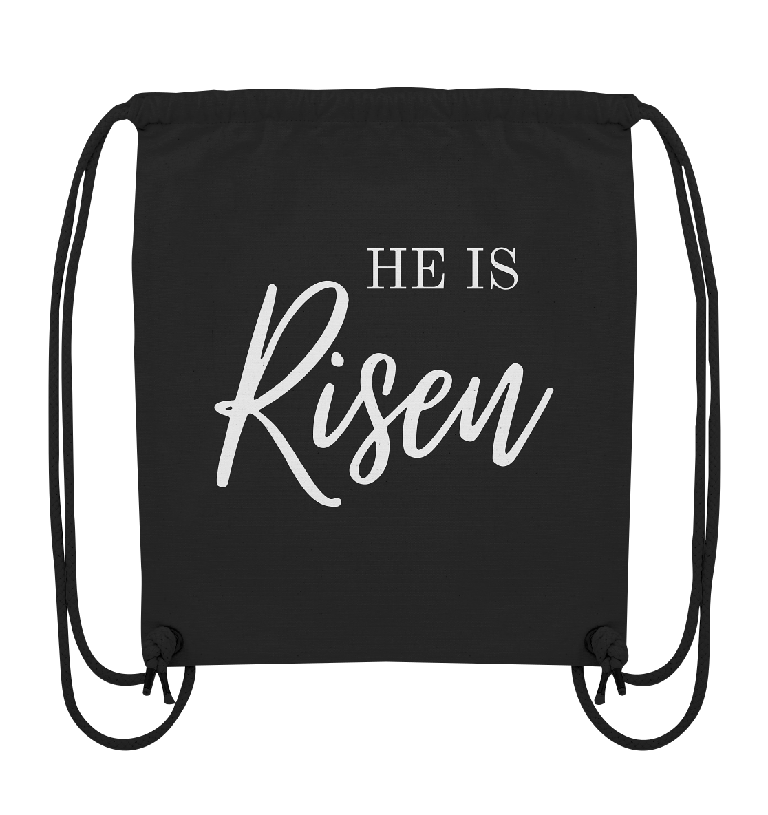 He is risen - Organic Gym-Bag - wertvoll und geliebt 