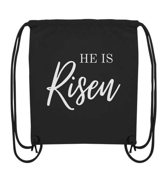 He is risen - Organic Gym-Bag - wertvoll und geliebt 