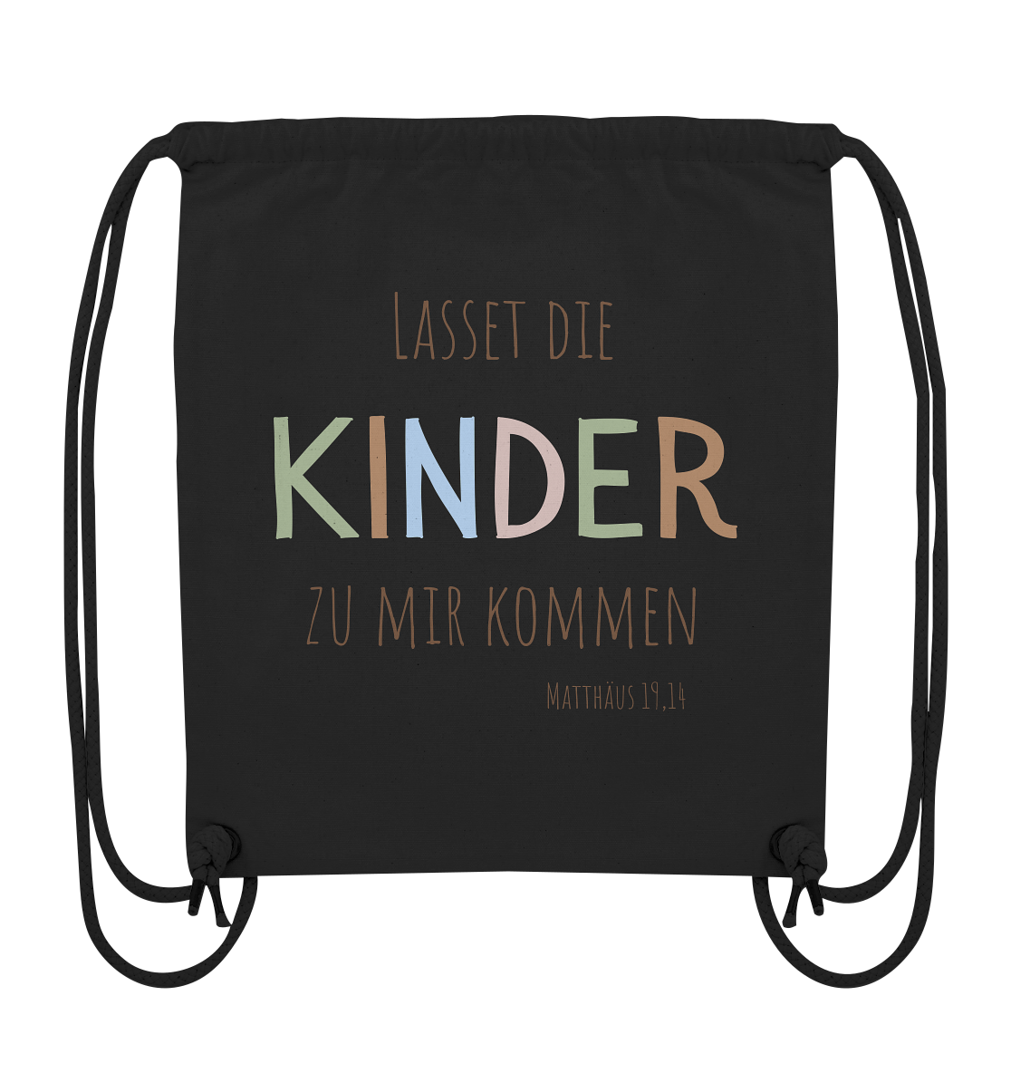 Lasset die Kinder zu mir kommen - Organic Gym-Bag - wertvoll und geliebt 