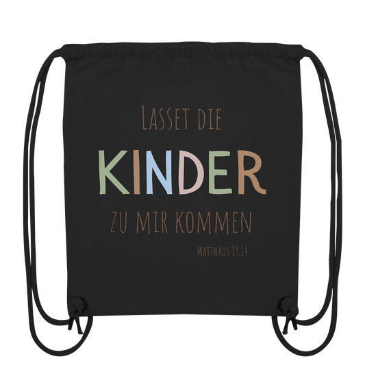 Lasset die Kinder zu mir kommen - Organic Gym-Bag - wertvoll und geliebt 
