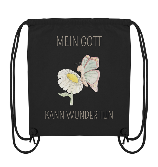 Mein Gott kann Wunder tun - Organic Gym-Bag - wertvoll und geliebt 