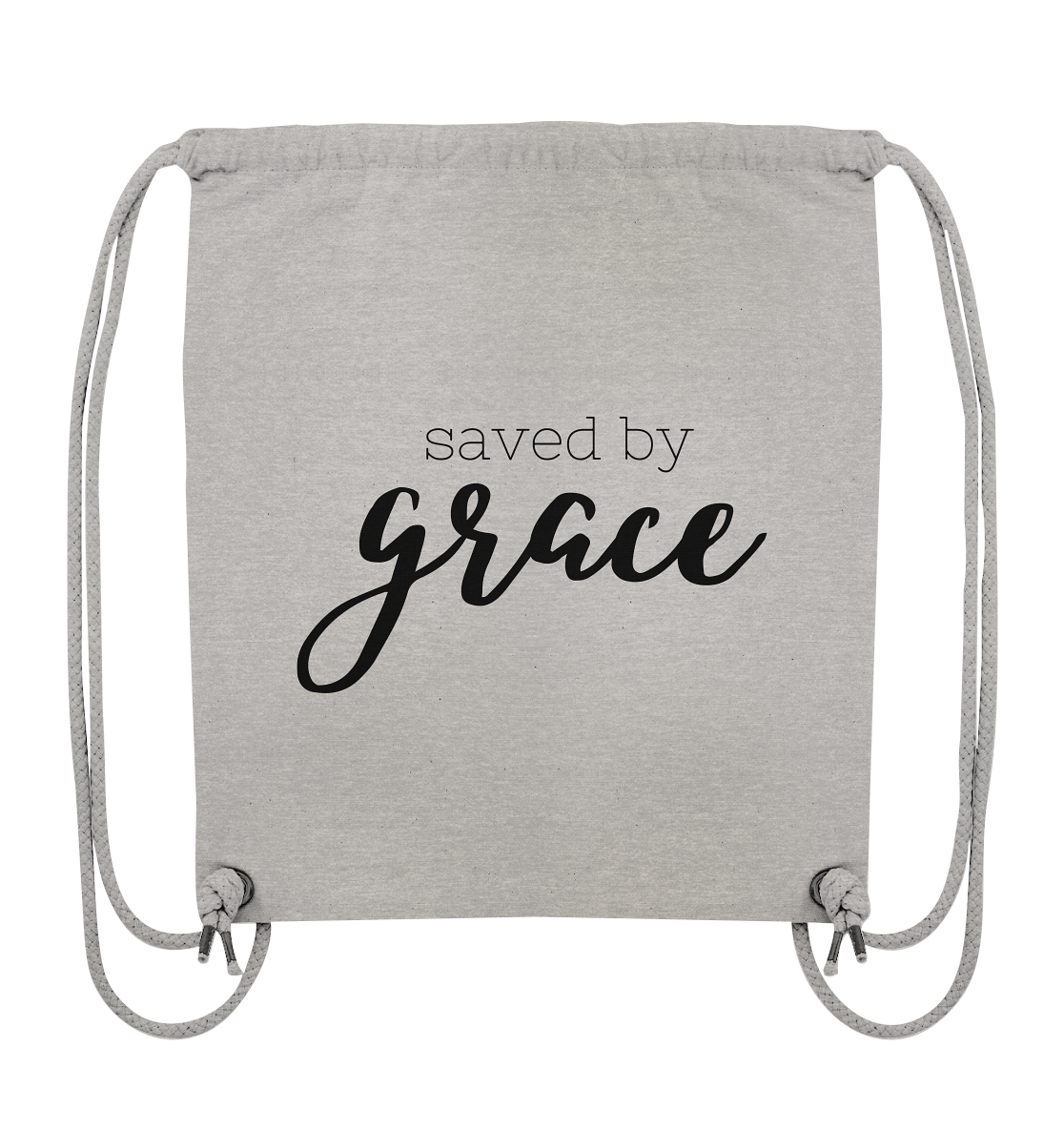 Saved by grace - Organic Gym-Bag - wertvoll und geliebt 