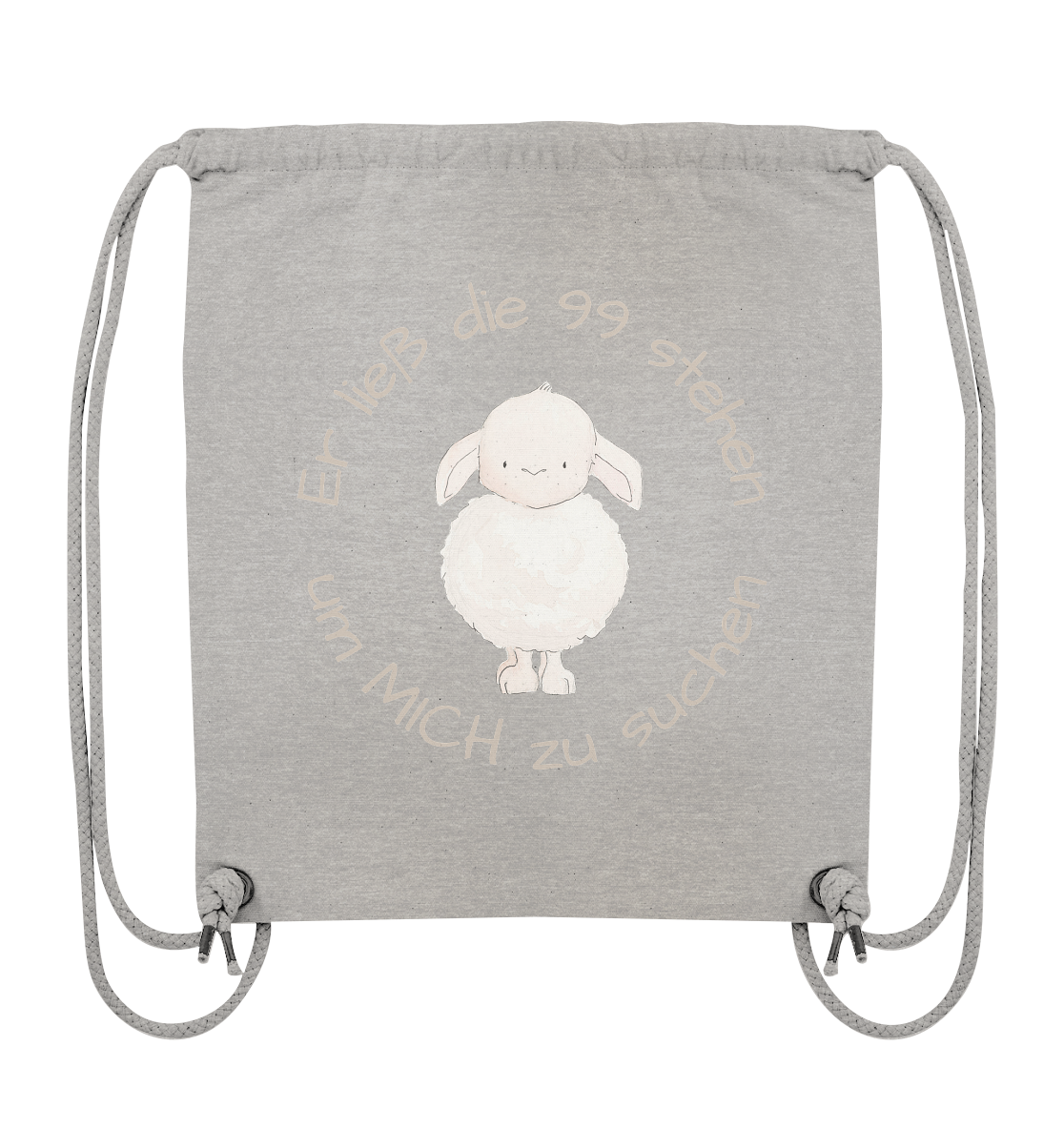 Er ließ die 99 stehen um Mich zu suchen - Organic Gym-Bag - wertvoll und geliebt 